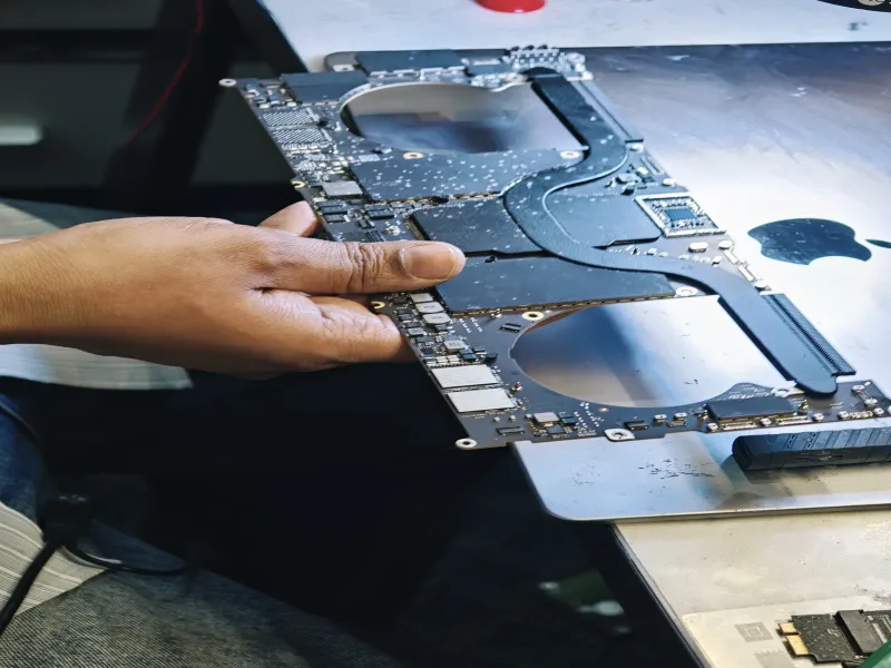 Circuit board close up