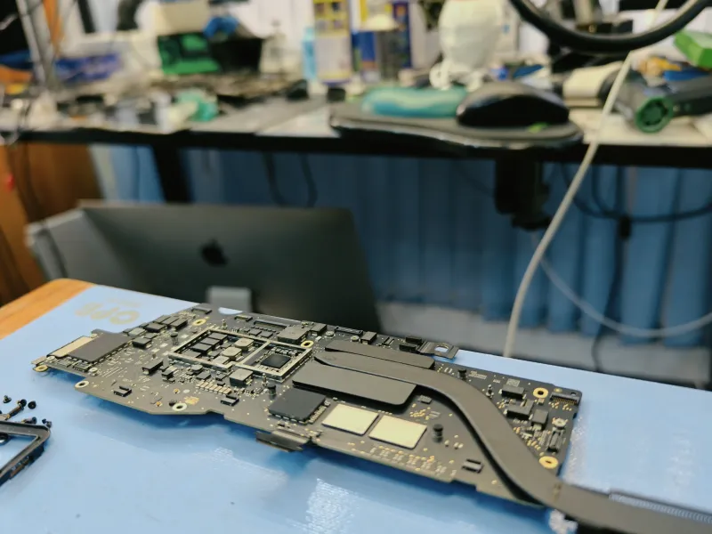 Circuit board close up
